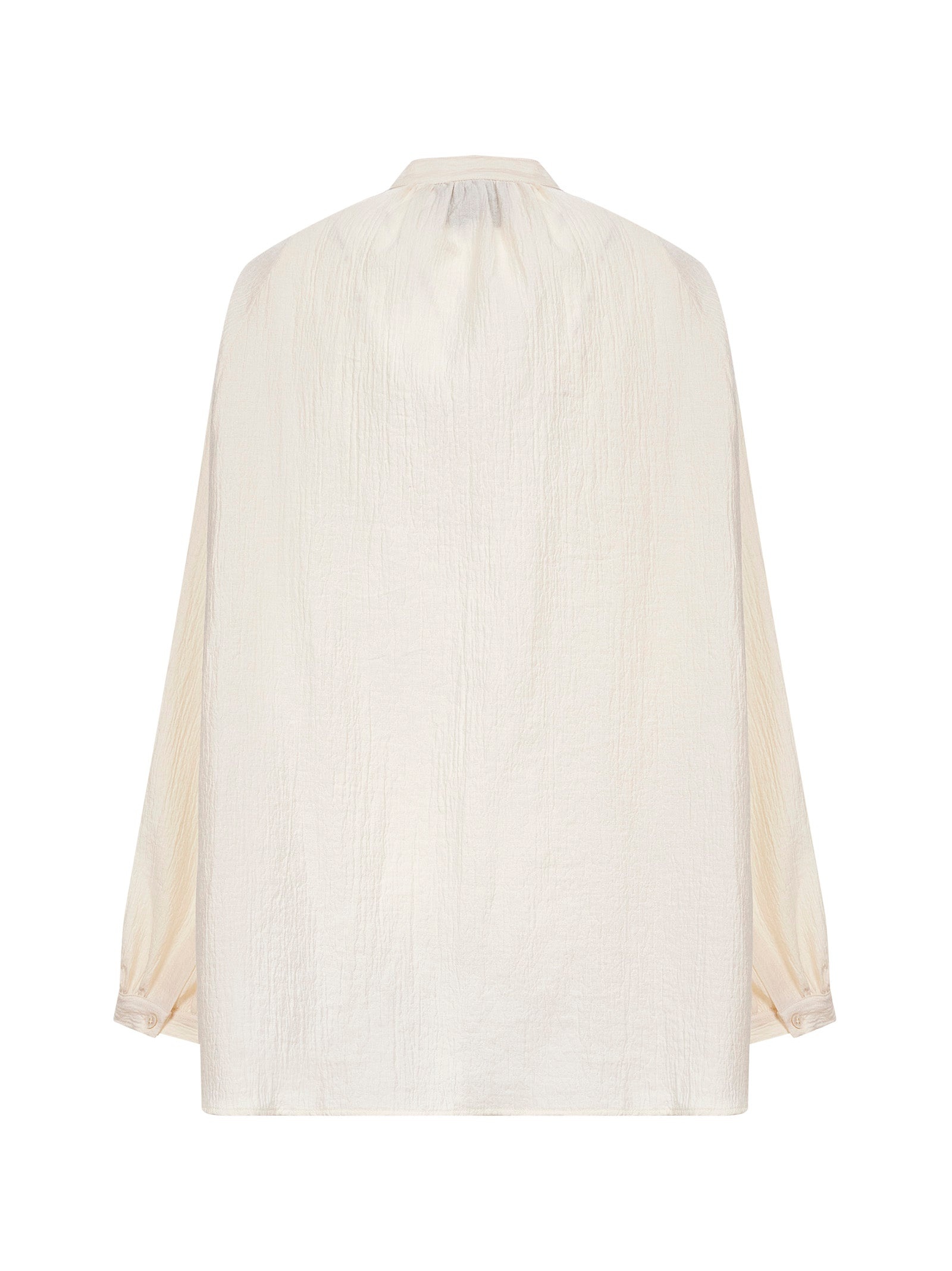 Ivory matelassé cotton blend Seil top - 2