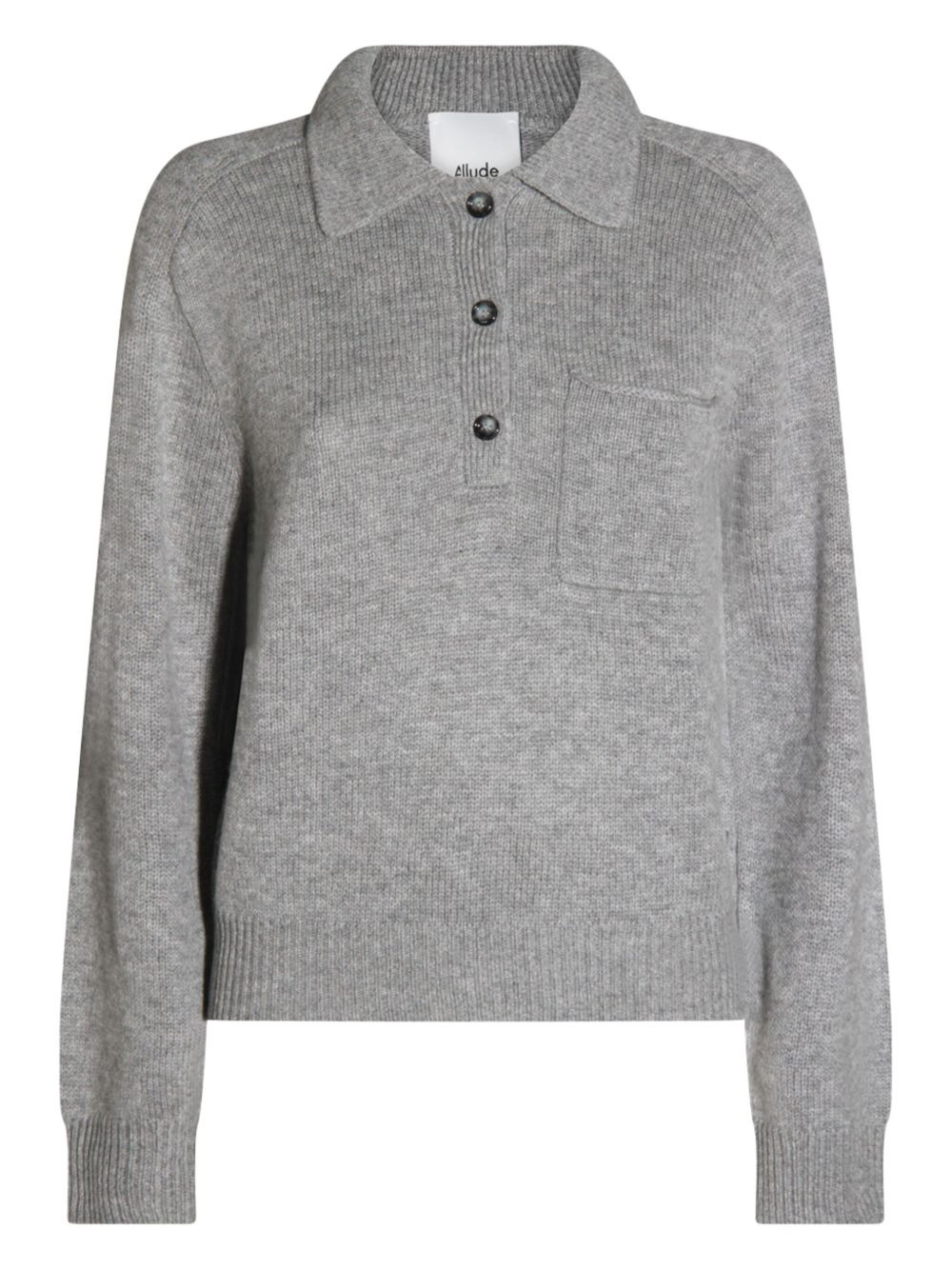 polo-neck patch-pocket sweater - 1
