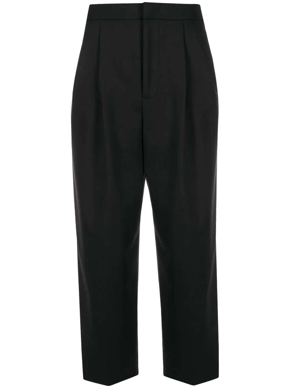 tailored cropped trousers - 1