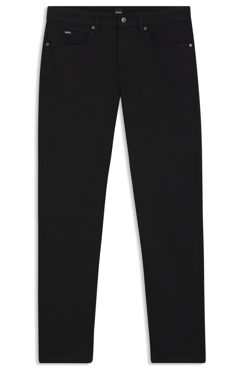 DELAWARE SLIM-FIT JEANS IN BLACK-BLACK ITALIAN DENIM 1