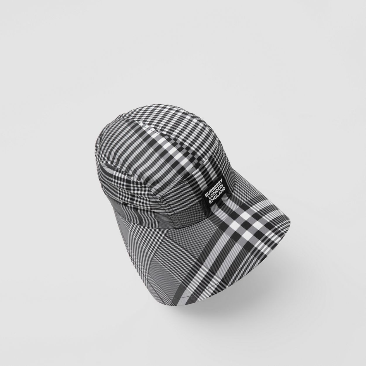 Logo Appliqué Check Bonnet Cap - 2