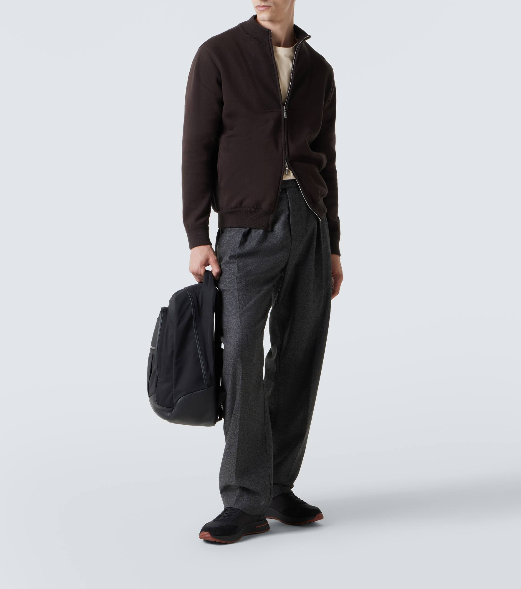 Week End Walk suede-trimmed sneakers - 2