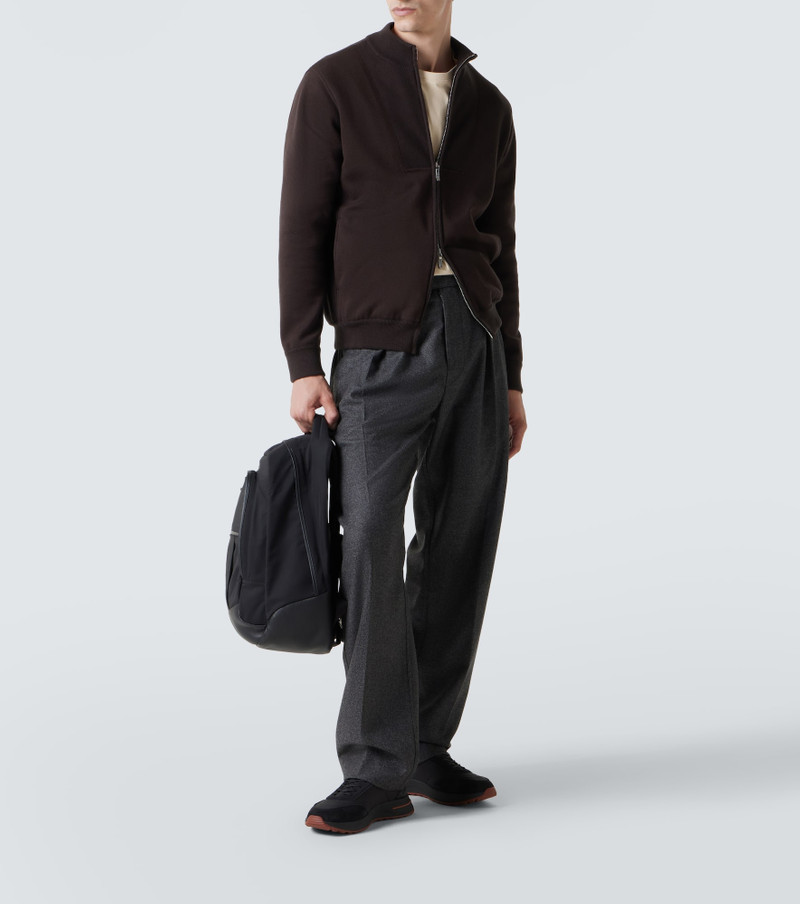 Loro Piana suede calfskin sneakers outlook