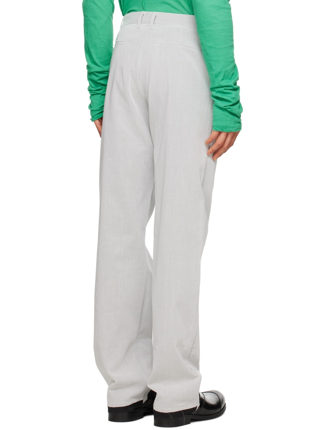 SSENSE Exclusive Gray Sunset Trousers - 3