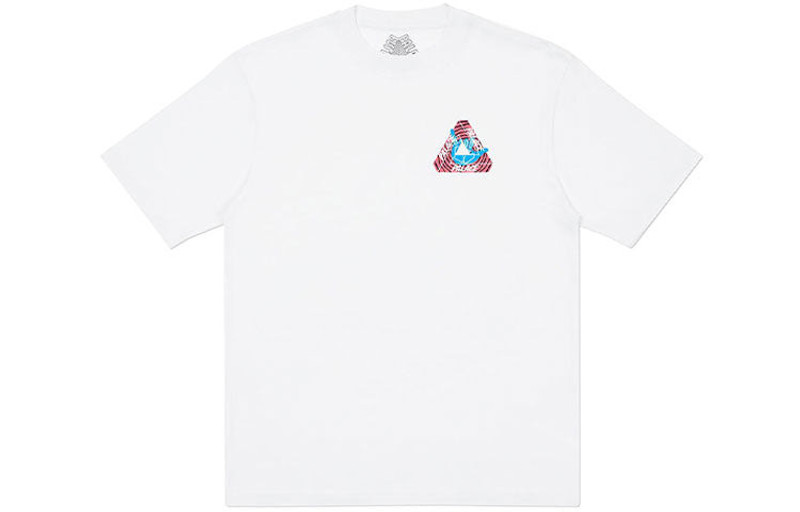 PALACE Tri-Zooted Shakka Round Neck Short Sleeve Unisex White P19TS244 - 1