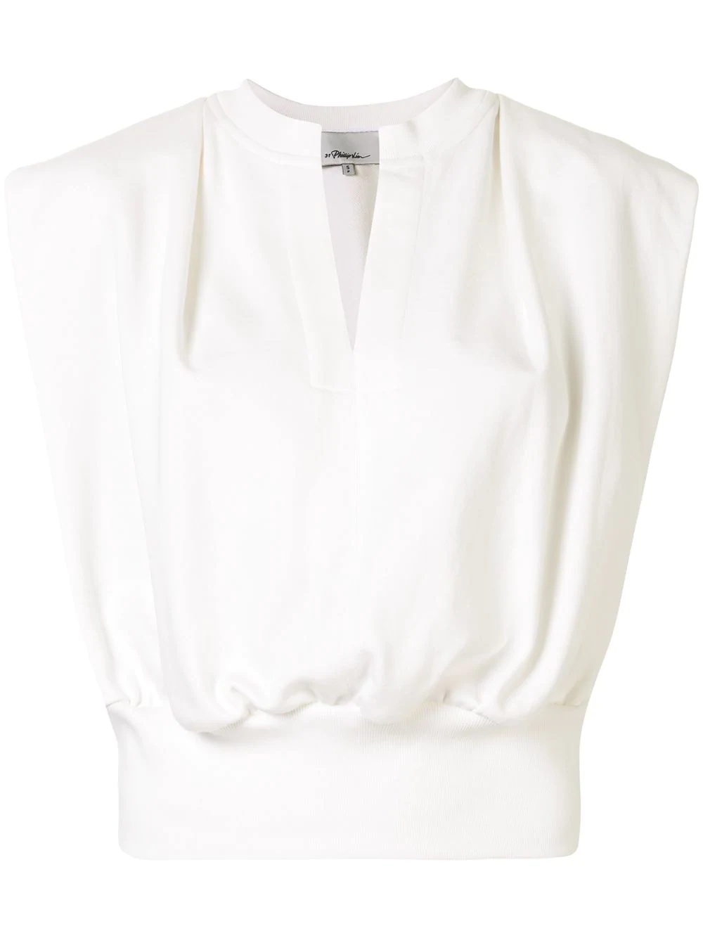 French Terry spilt neck top - 1