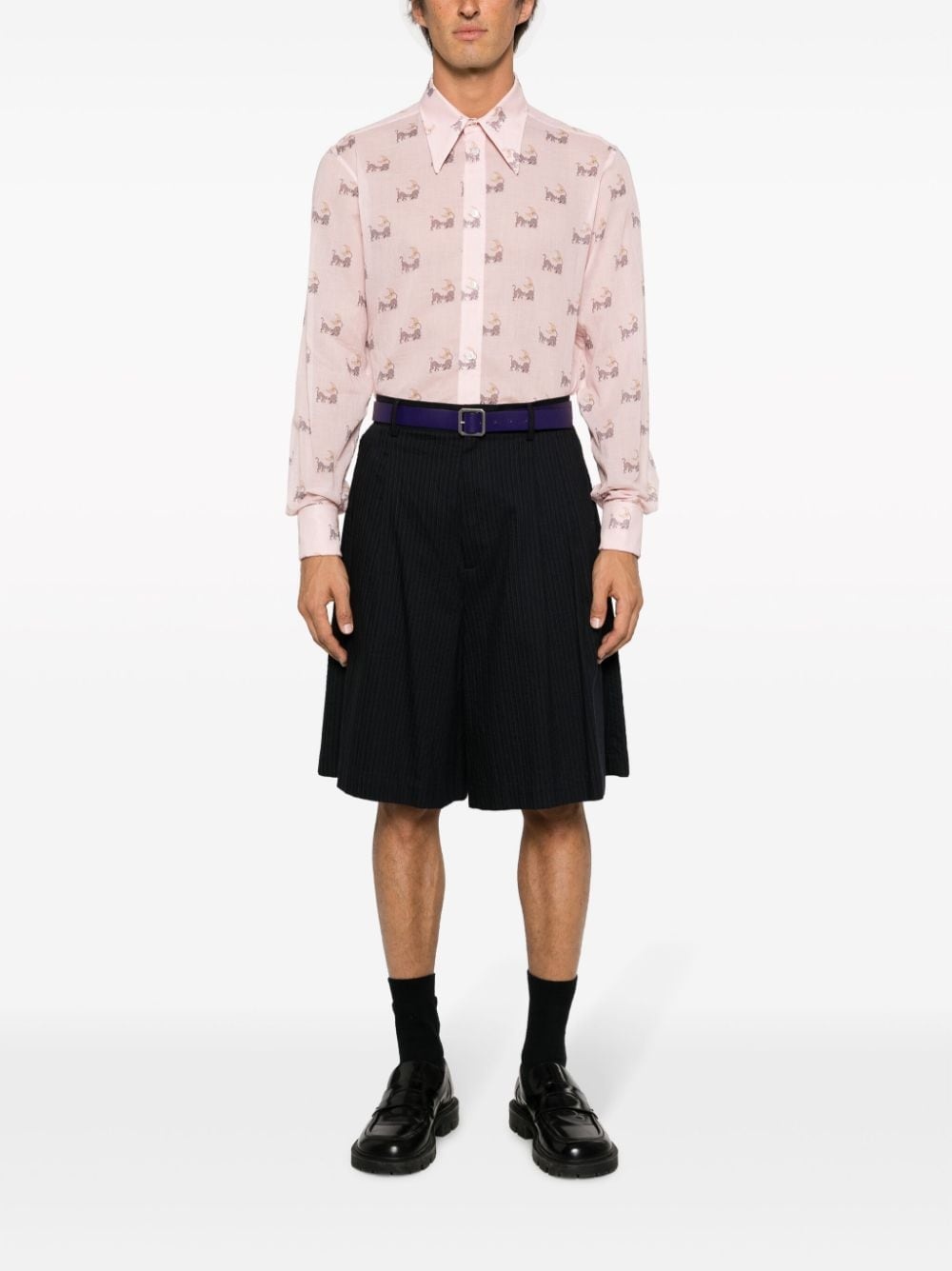 graphic-print cotton shirt - 2