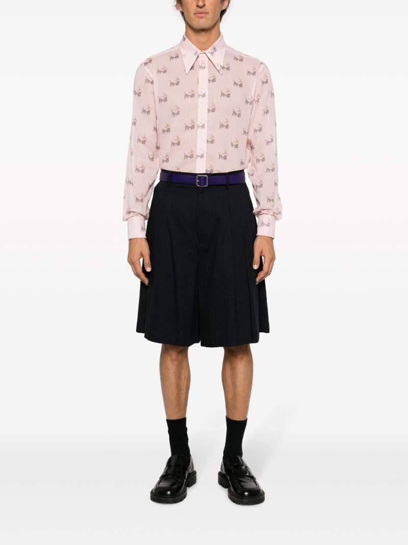 Maison Margiela graphic-print cotton shirt outlook