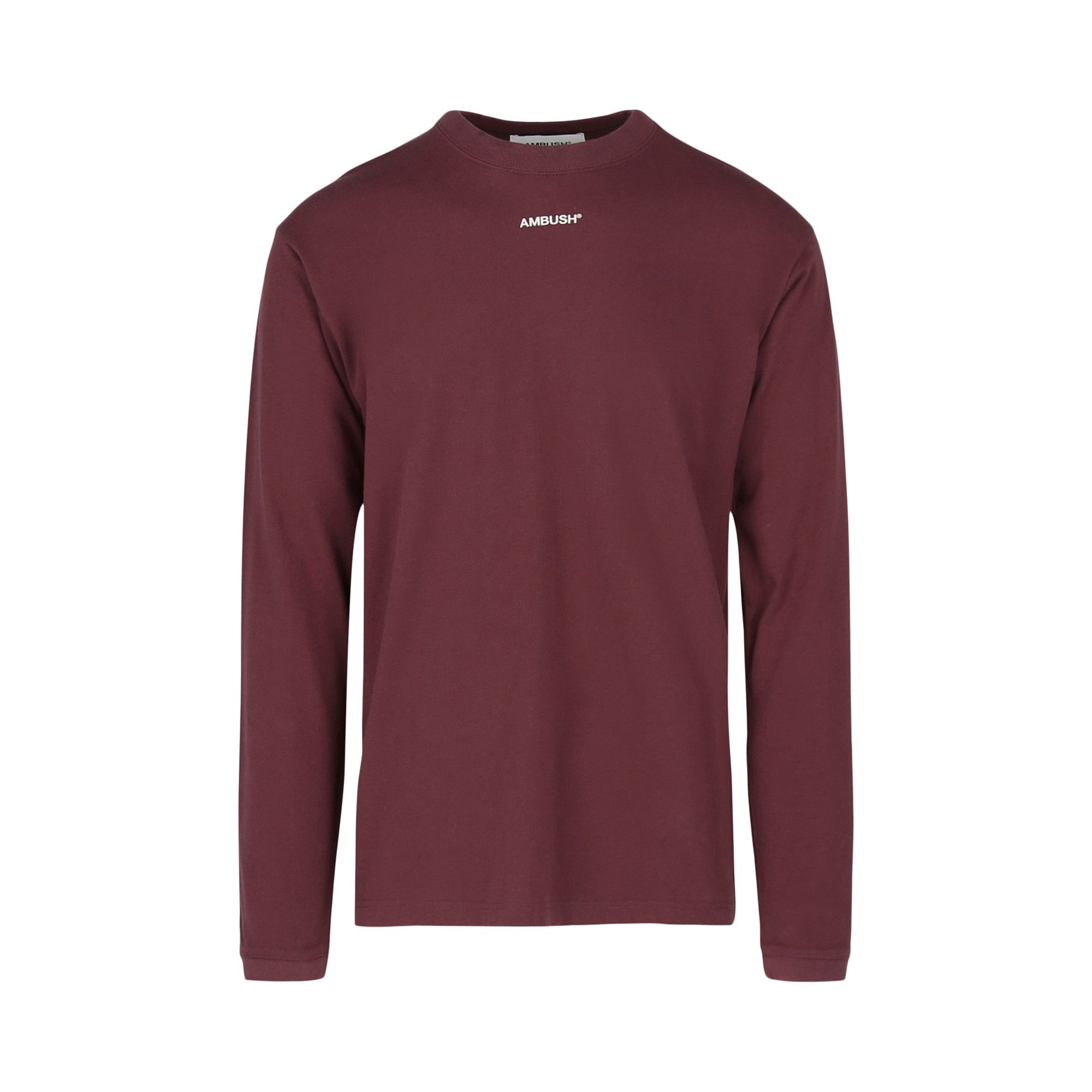 Ambush Long-Sleeve Logo Tee 'Wine' - 1