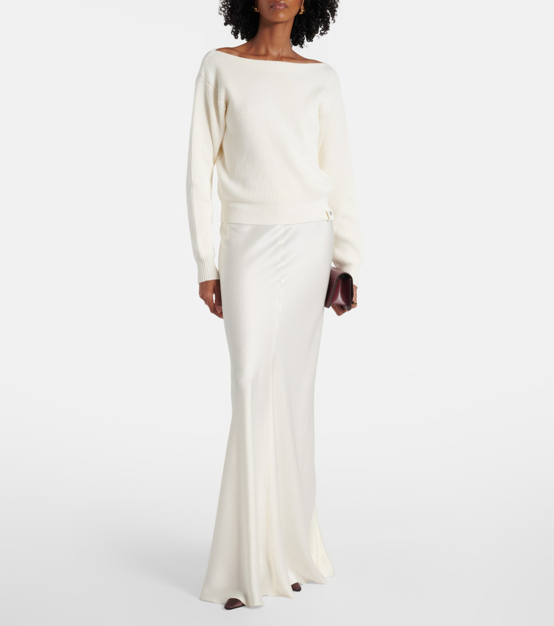 Victoria Beckham Cotton and silk-blend sweater outlook
