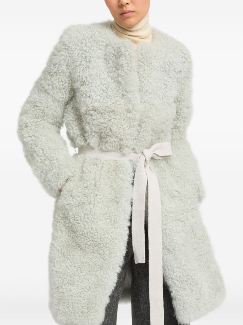 shearling belted coat 3