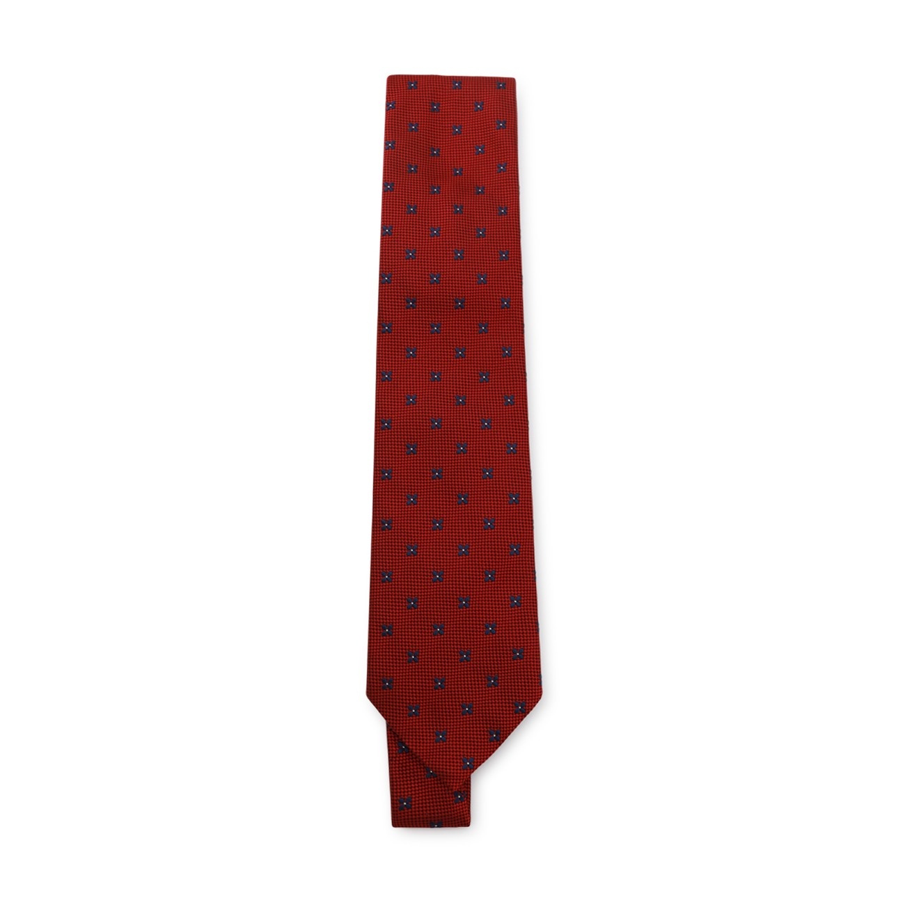 red silk tie - 1