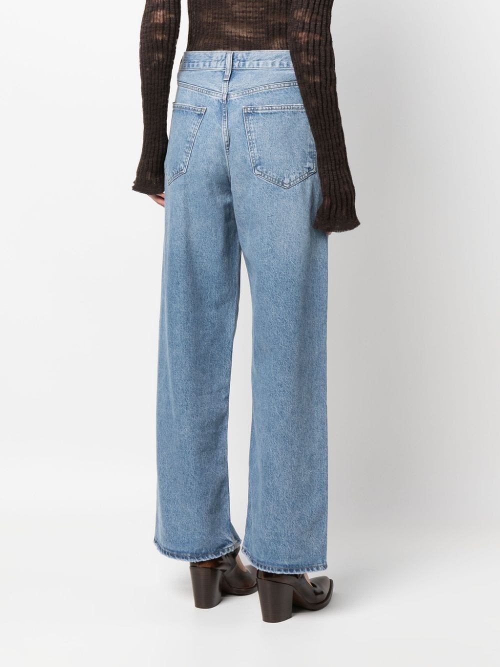 high-rise straight-leg jeans - 4