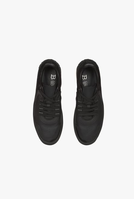 Black leather and suede B-Skate sneakers - 4