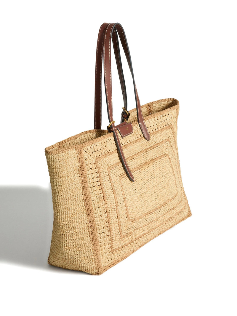 Anya Hindmarch Anya Hindmarch EW BOW TOTE IN NATURAL RAFFIA outlook