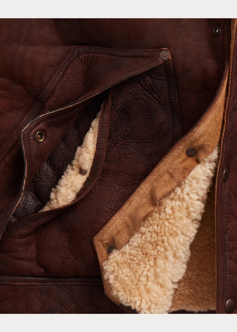 Two-Tone Shearling Vest 4