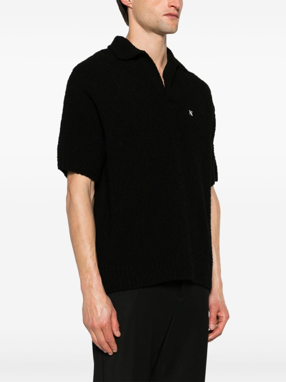 bouclÃ© knit polo shirt - 3