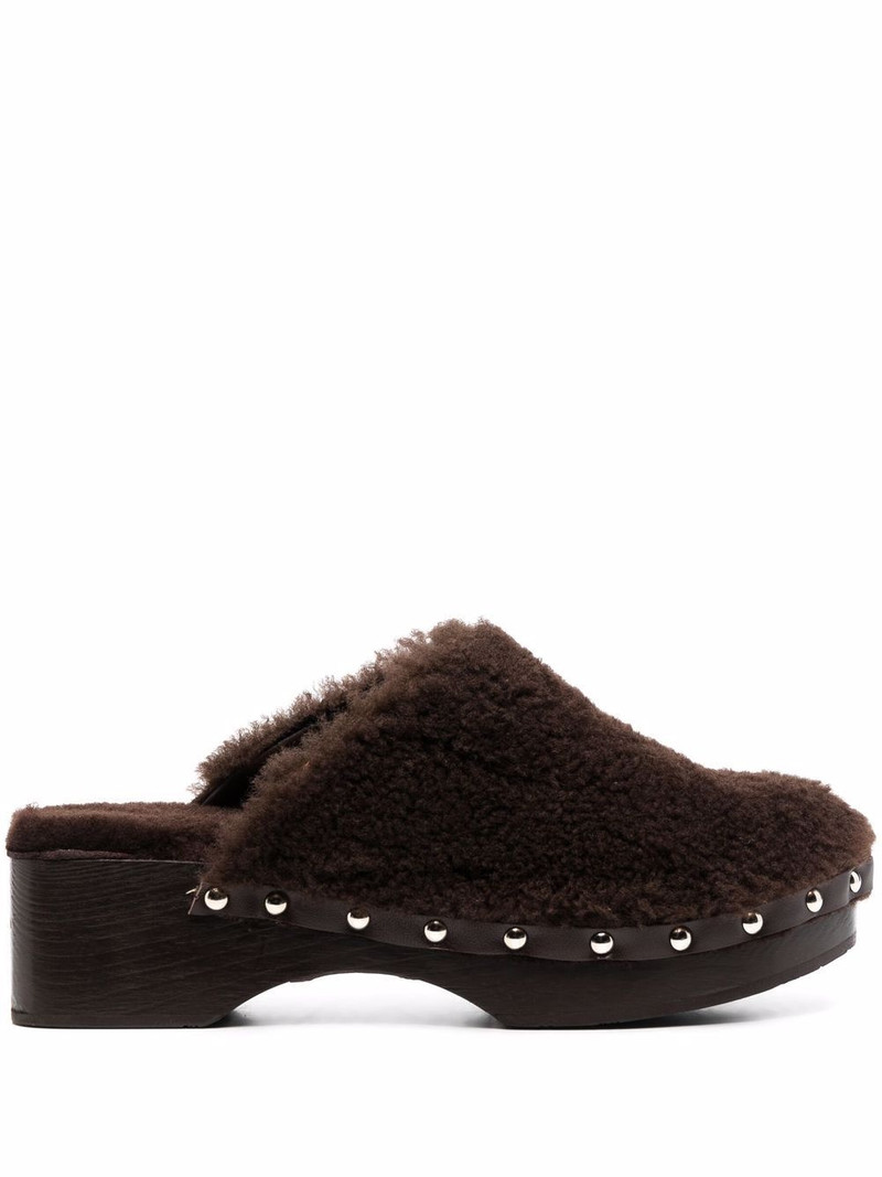 closed sheepskin clogs 1