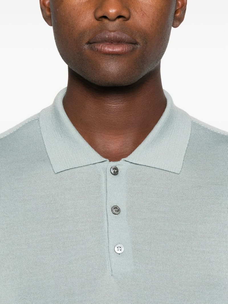 buttoned long-sleeve polo shirt 4