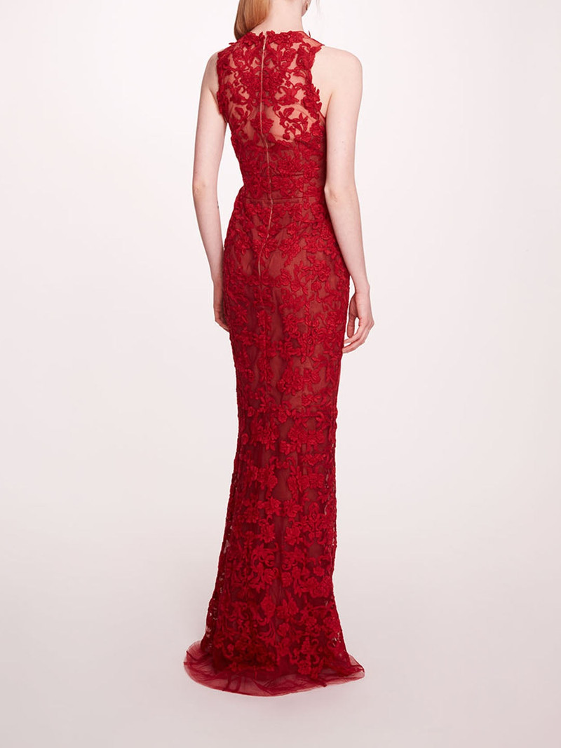 Marchesa CORDED COLUMN GOWN outlook