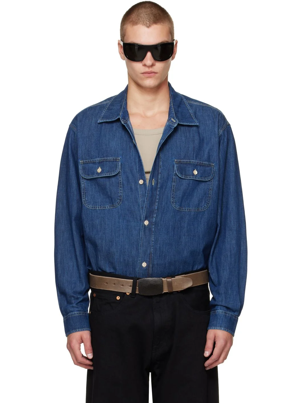 Blue Denim Country Shirt - 1