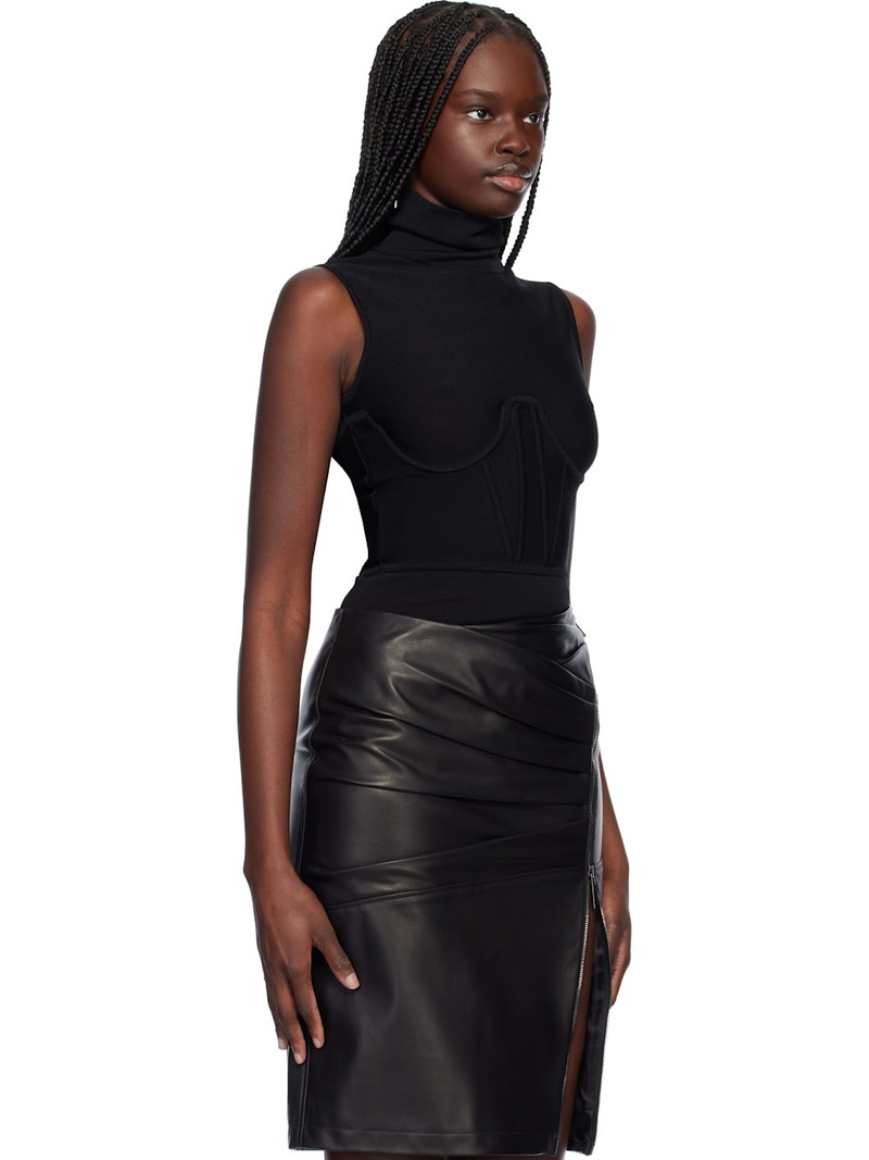 Black Alice Corset Knit Bodysuit 2