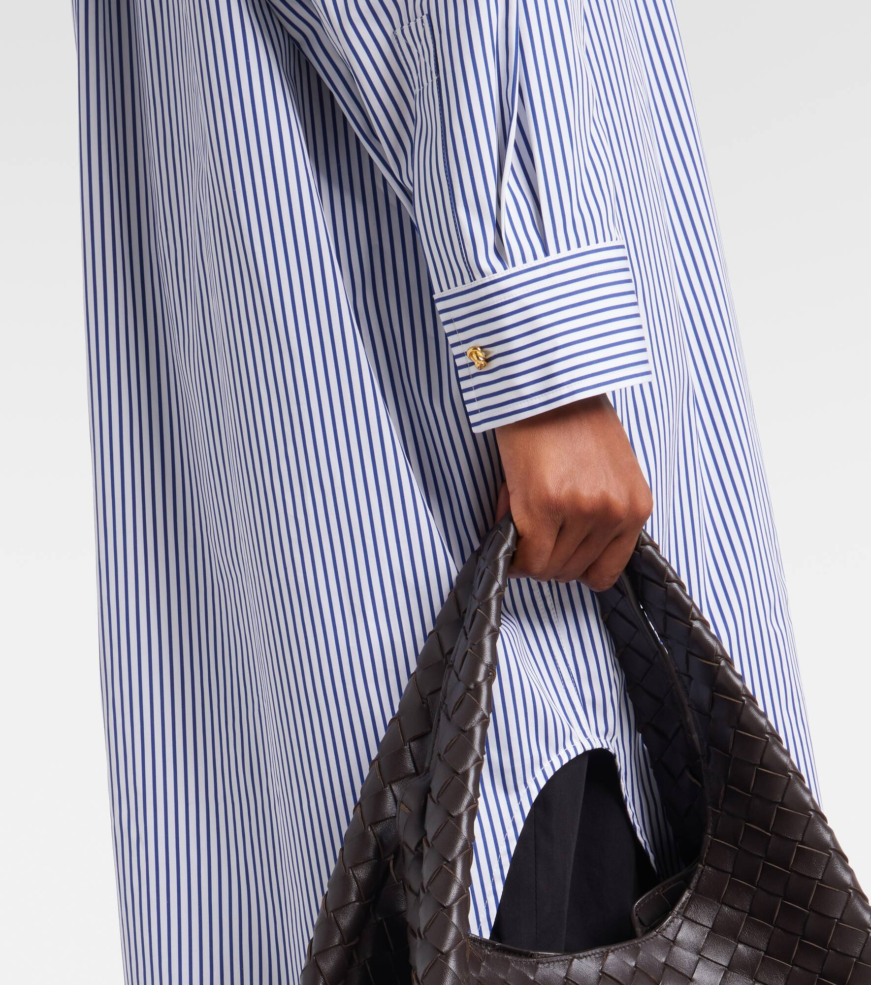Striped cotton poplin shirt - 5