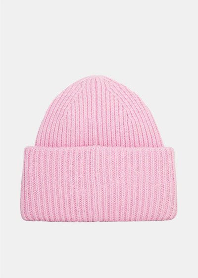 Acne Studios Pink Face Logo Beanie outlook