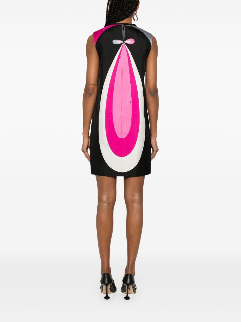 geometric-print mini dress - 4