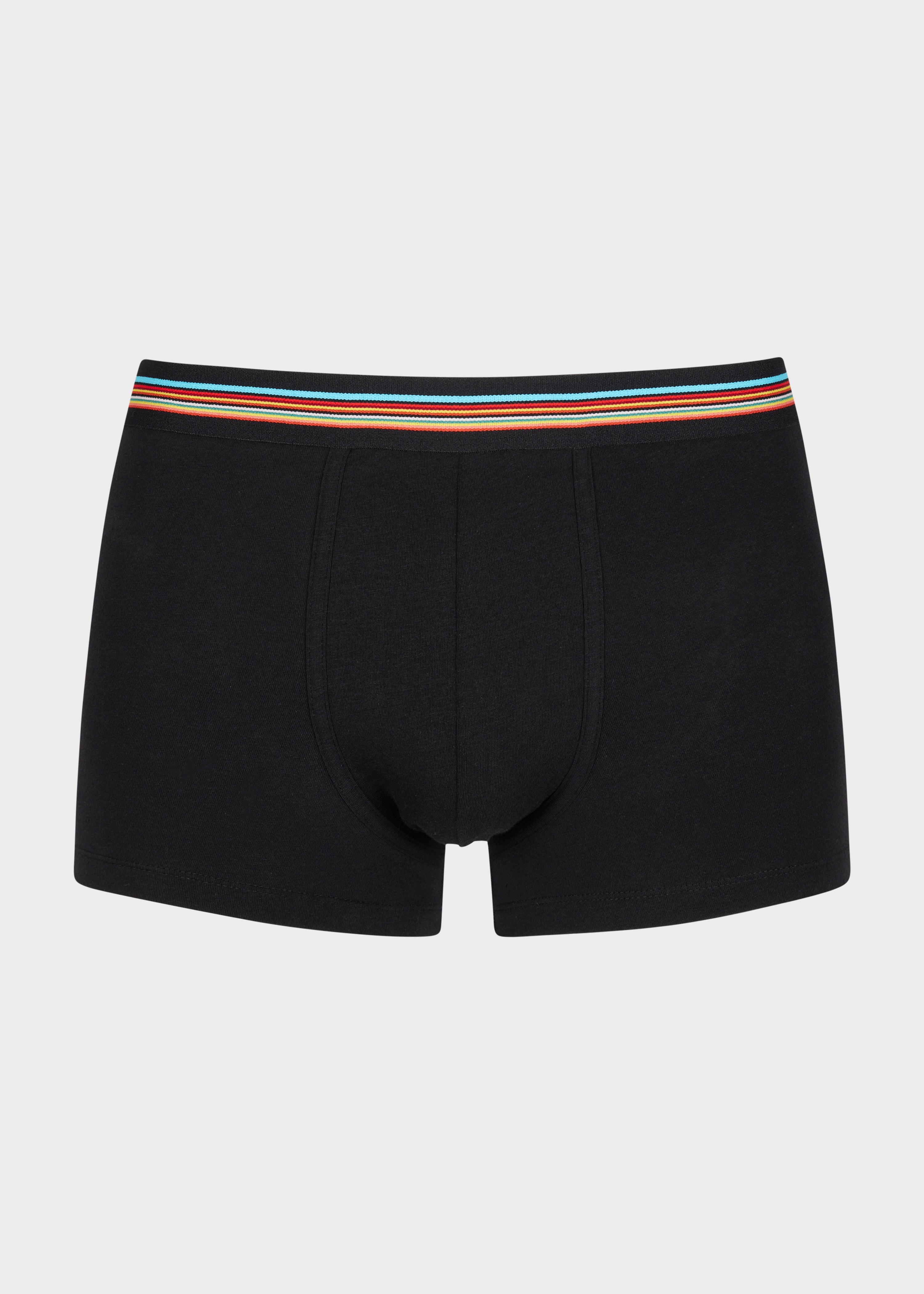 Black 'Signature Stripe' Waistband Boxer Briefs Three Pack - 2