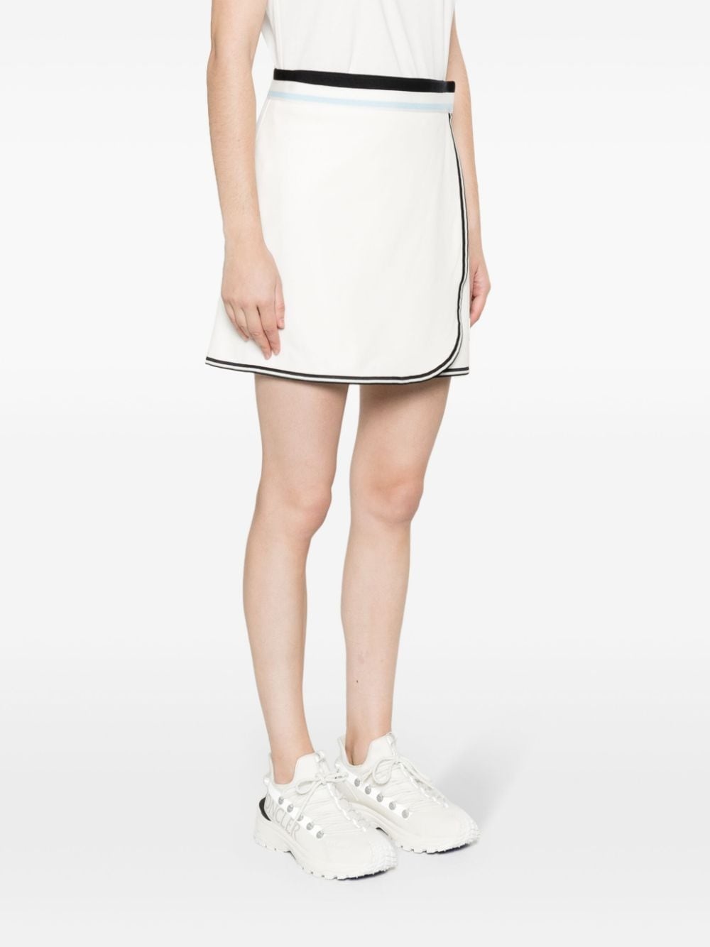 logo-patch wrap miniskirt - 3