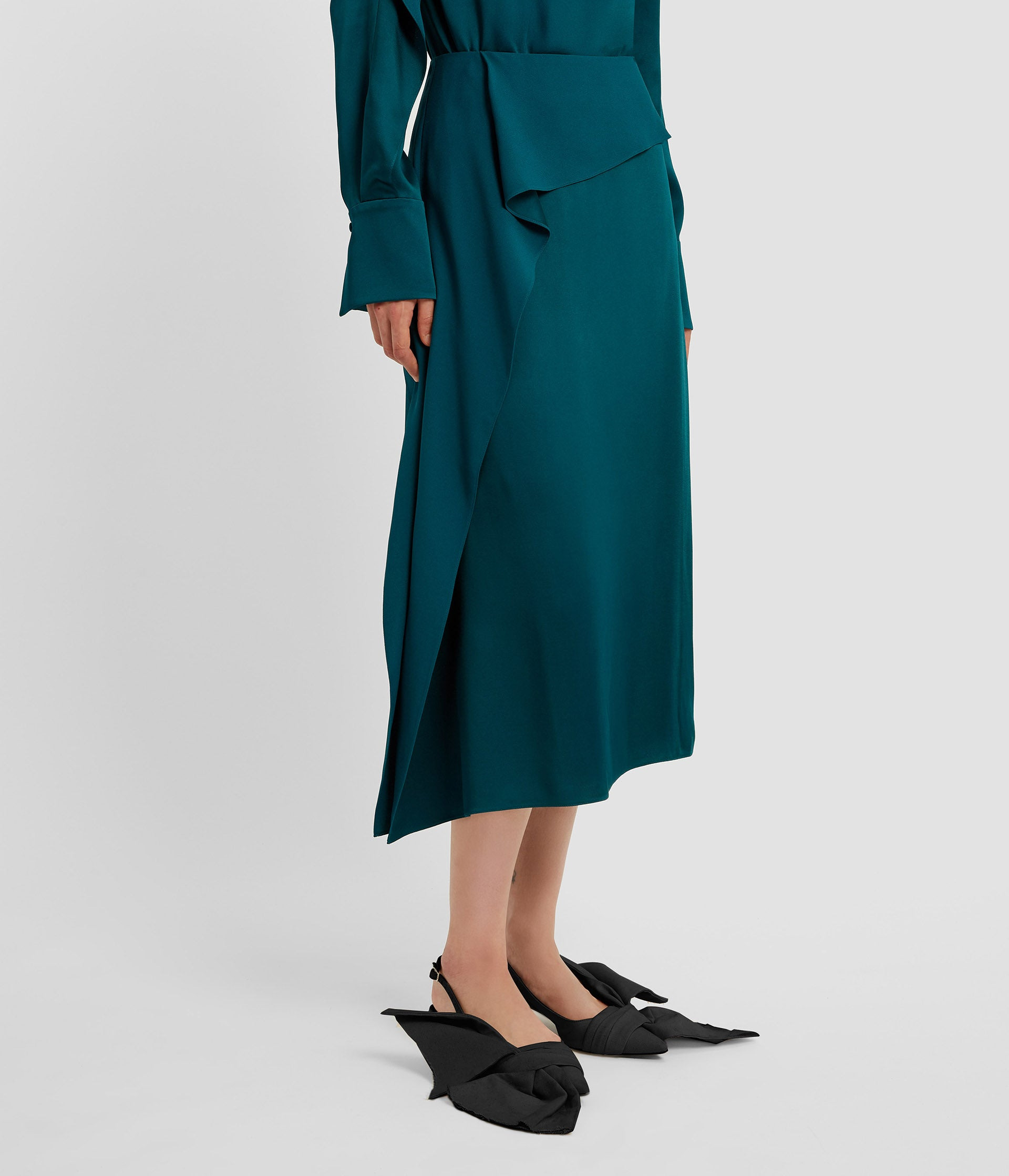 A LINE MIDI SKIRT - 4