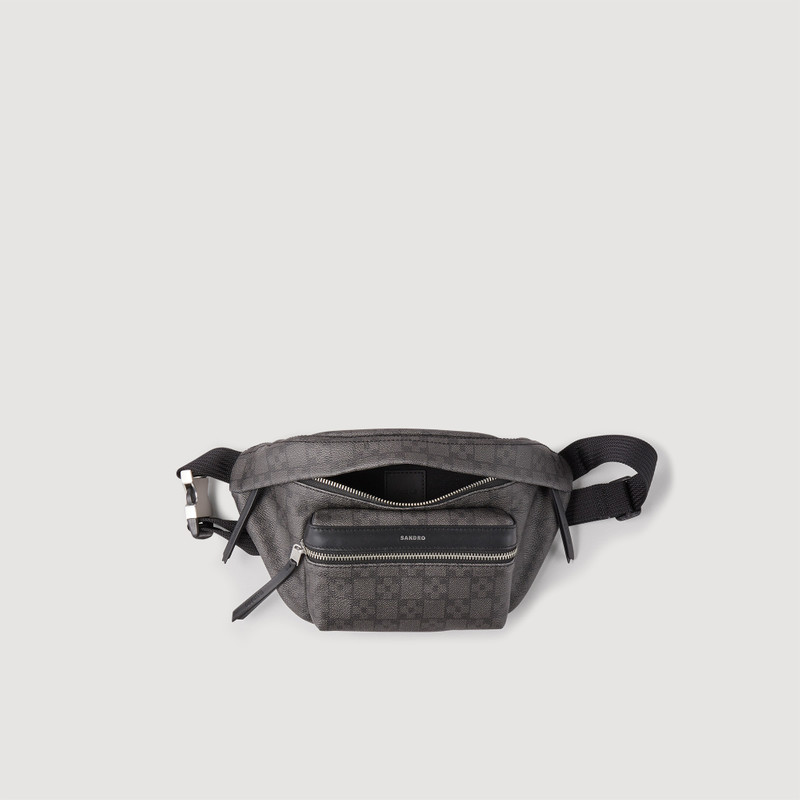 Square Cross coated canvas belt bag 3