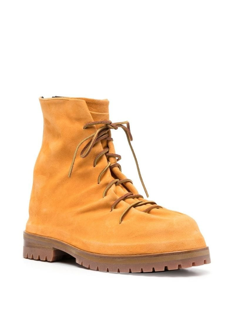 424 cold-suede laced boots outlook