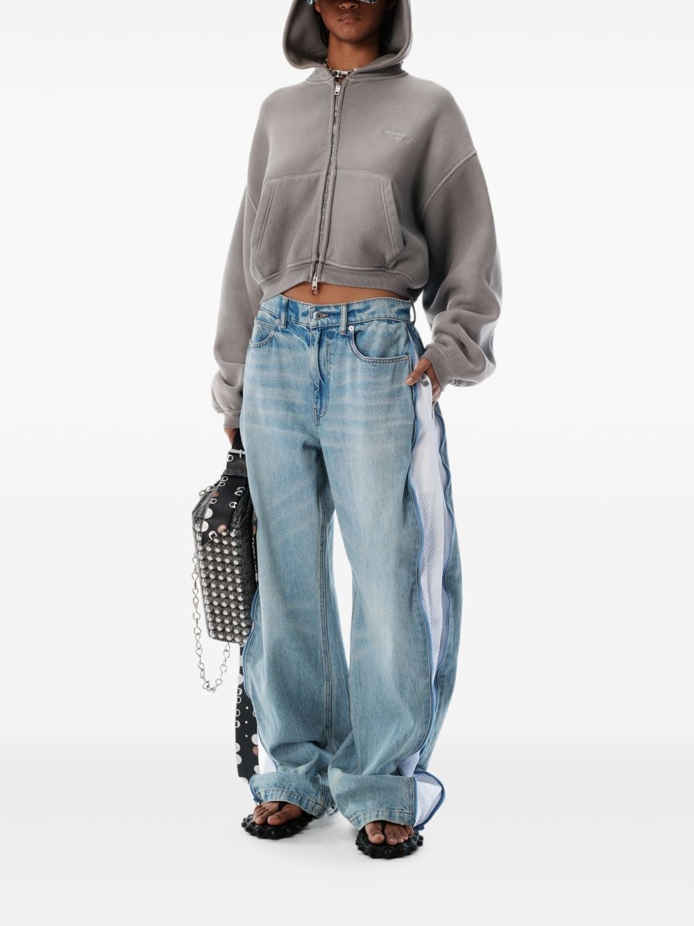 zip-detail jeans - 2