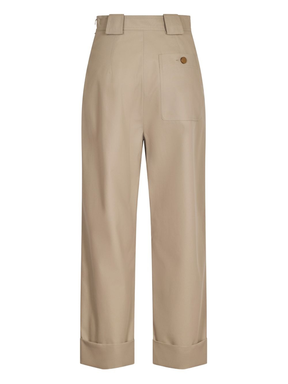 pleated cuffed trousers - 3