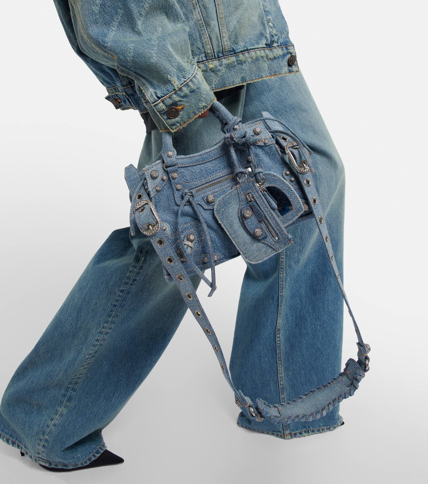 Neo Cagole XS denim shoulder bag - 7