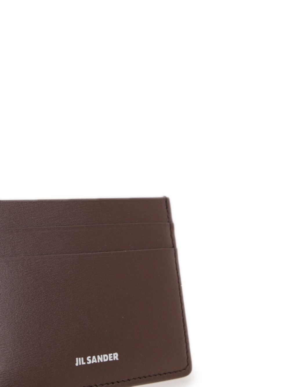 logo-print leather cardholder - 4