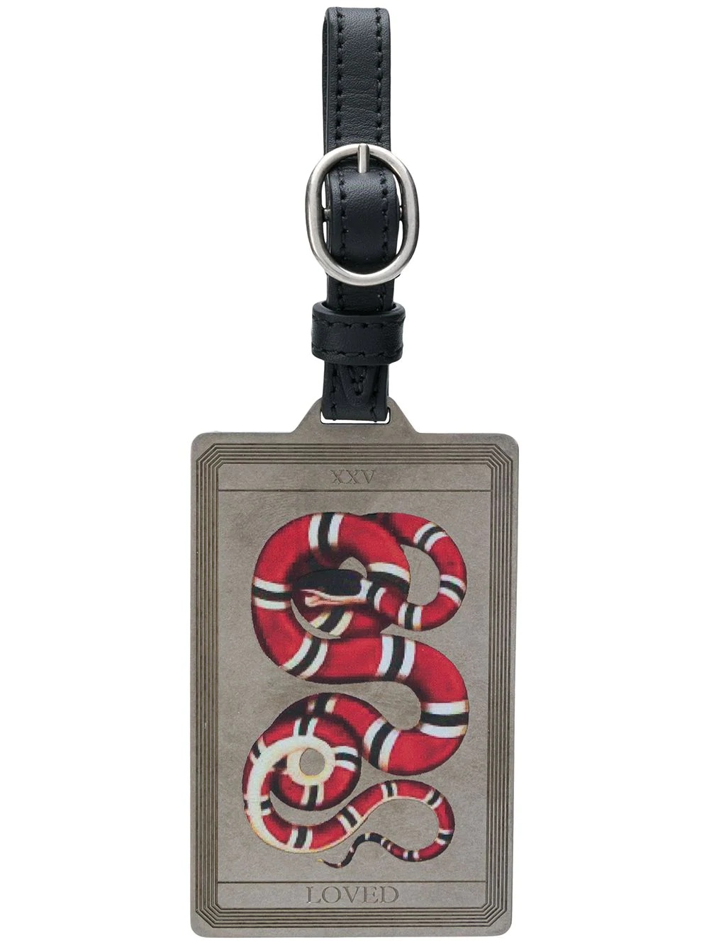 embroidered luggage tag - 1