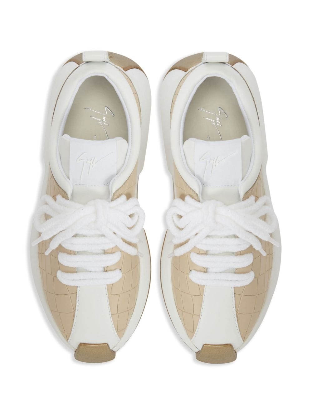Ferox crocodile-print sneakers - 4
