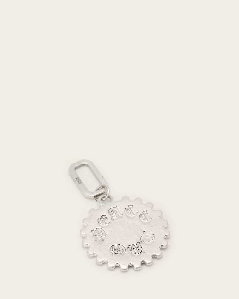 LARGE COIN STERLING SILVER PENDANT CHARM 4