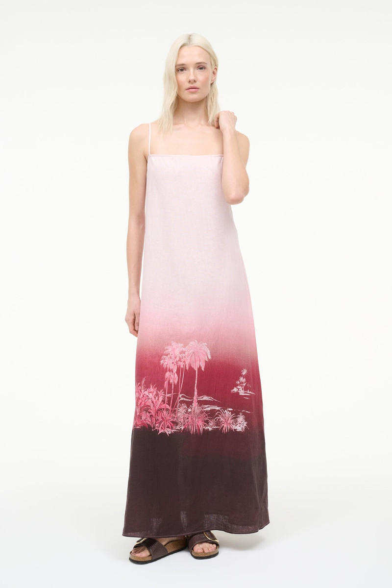 STAUD STAUD LAURA LINEN DRESS CALIFORNIA CLOUDS outlook