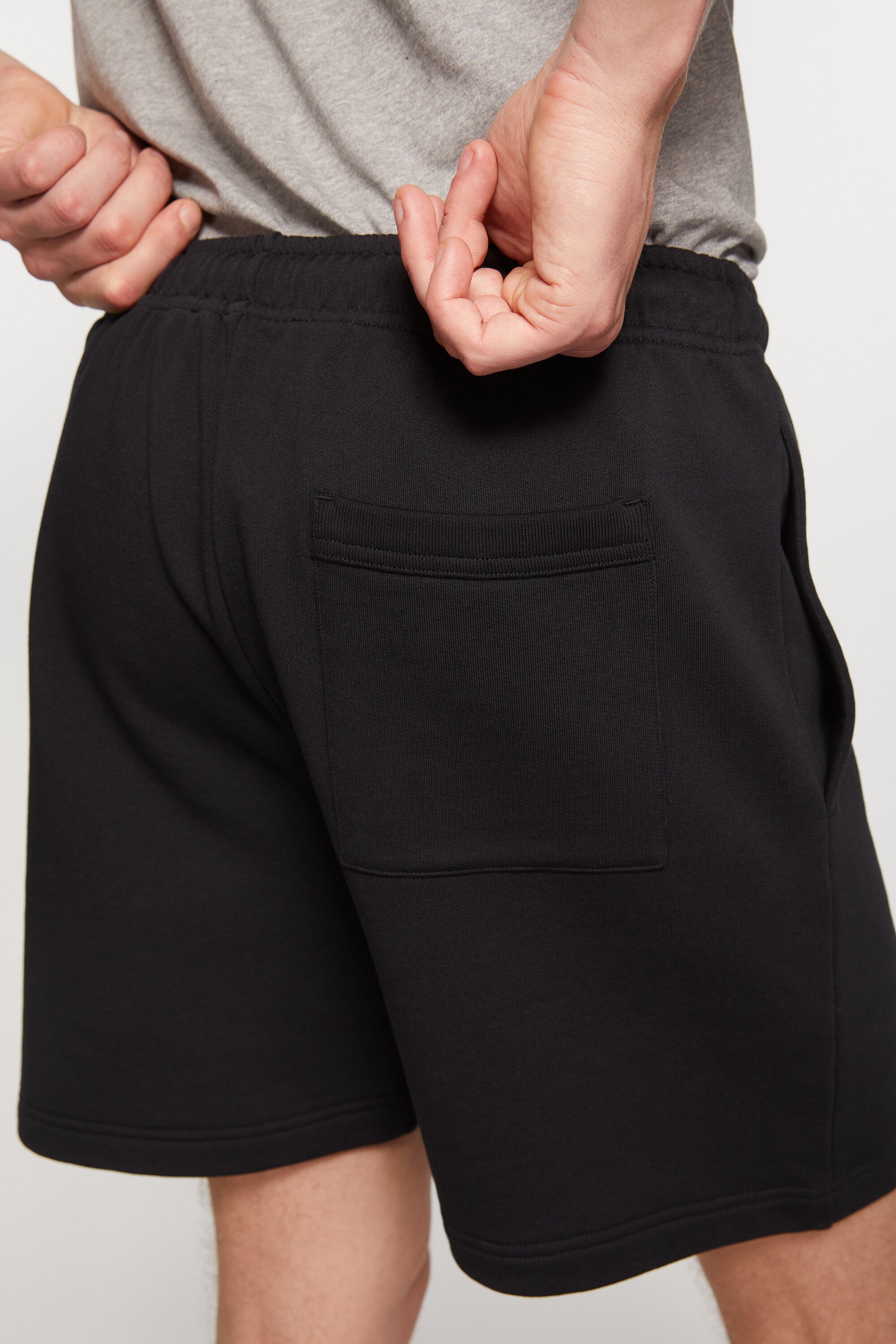 Fleece shorts - Black - 5