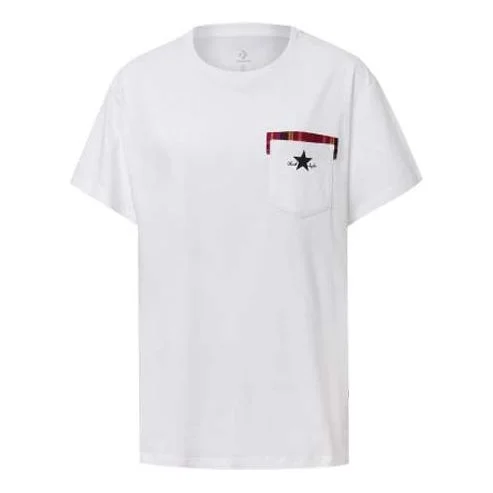 (WMNS) Converse Pocket Round Neck Short Sleeve White 10020519-102 - 1