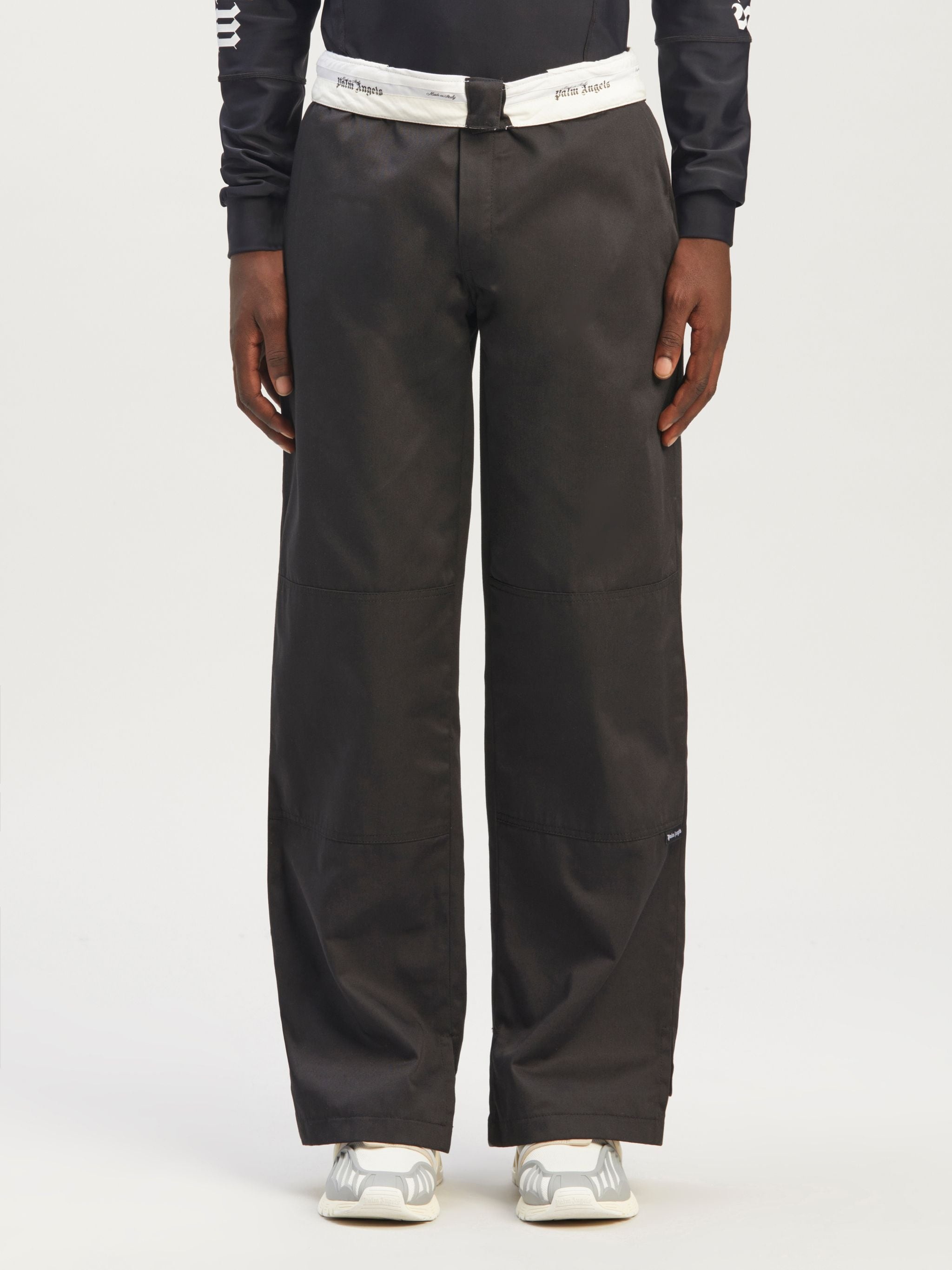 Reversed Waistband Chino Pants - 3