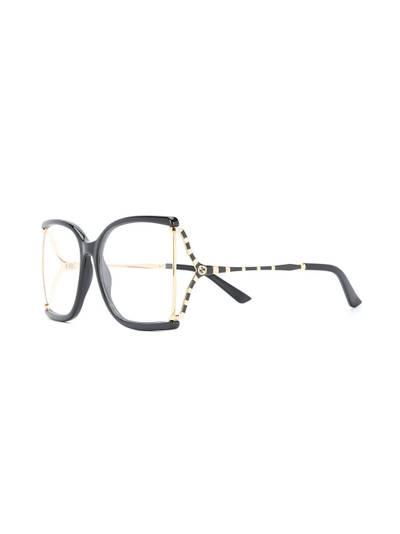 GUCCI oversized square-frame sunglasses outlook