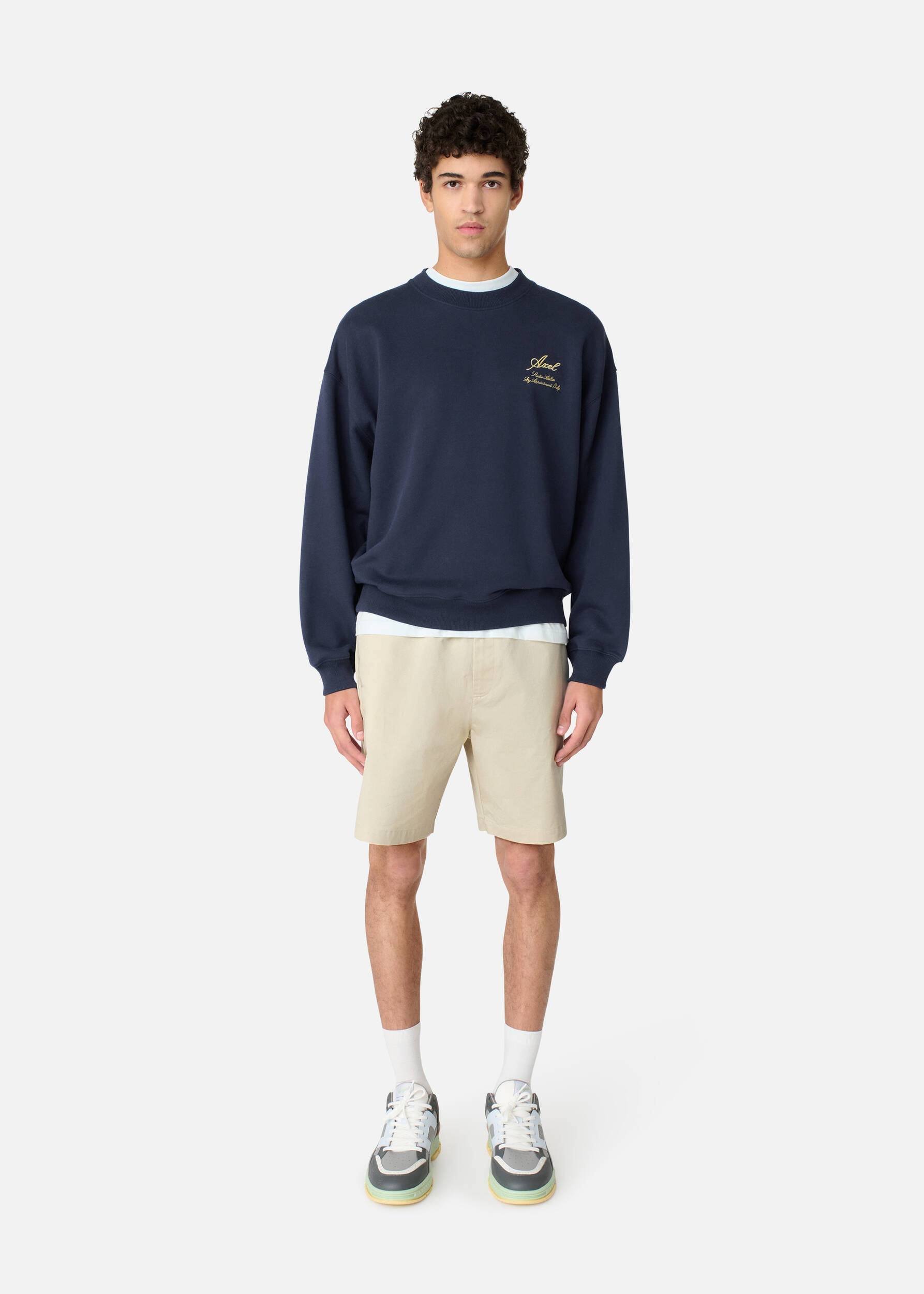 Stitch Embroidered Shorts - 4