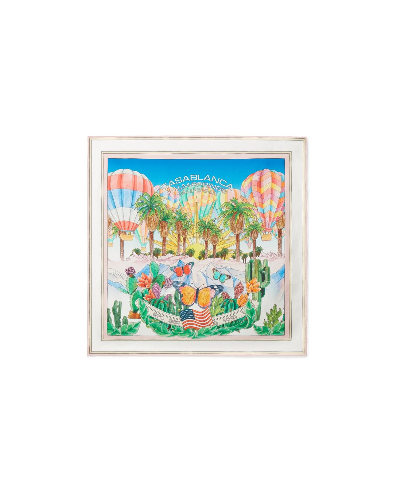 Psychadelic Small Silk Scarf - 1