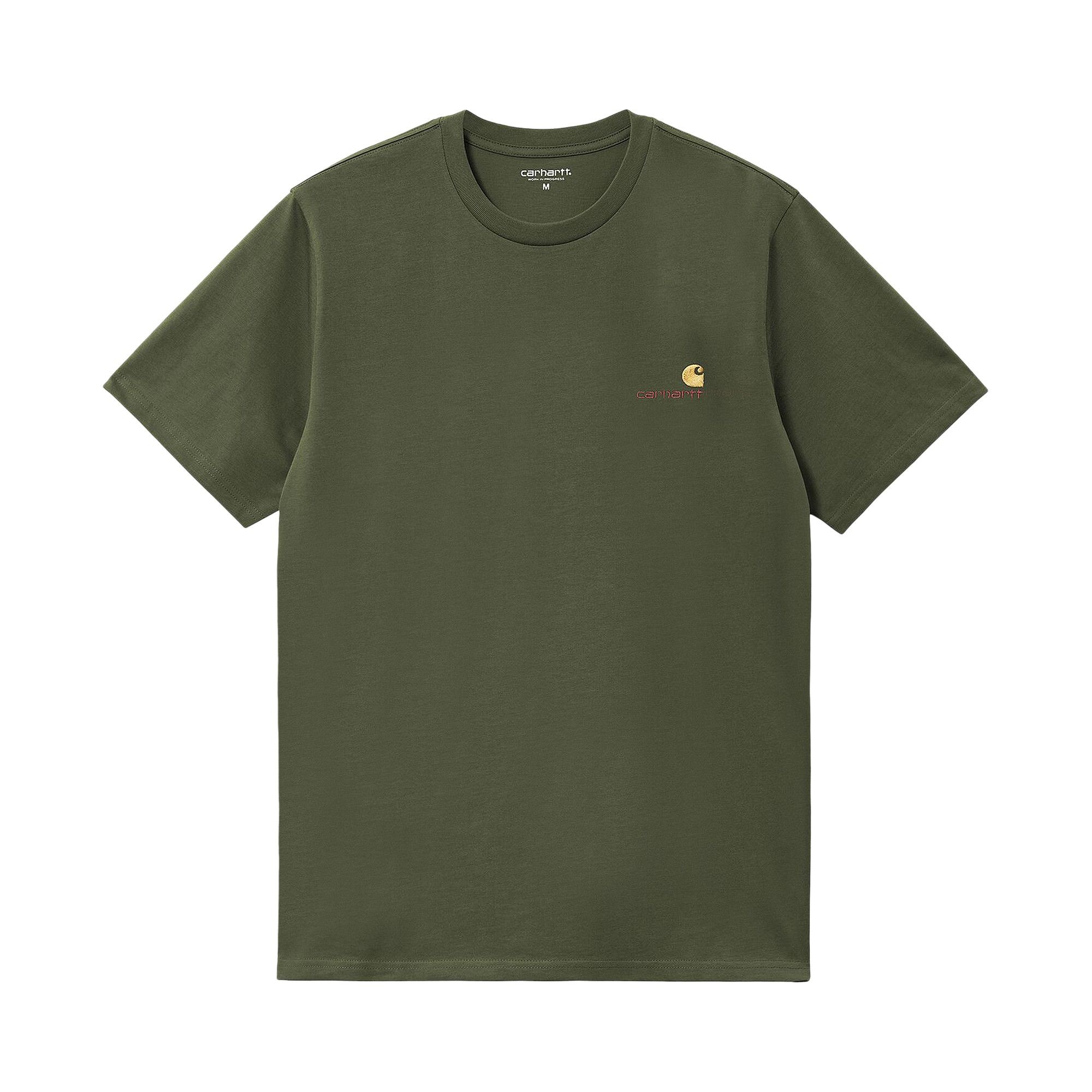 Carhartt WIP American Script T-Shirt 'Tarragon' - 1