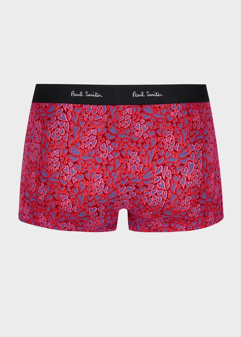 Paul Smith Red 'Wibbly Heart' Valentines Boxer Briefs outlook
